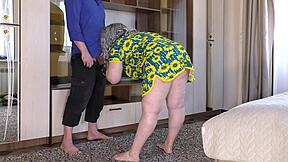 Mature ass teases cock with anal grip