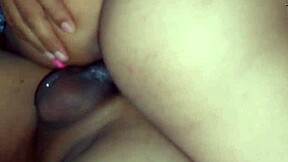 Shaved Latina wife milks fan cum with deep pussy rides