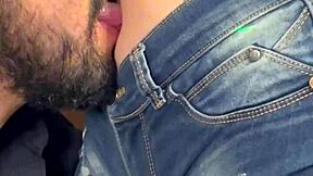 obsessed with her sexy latina belly button up close