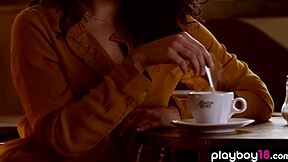 Petite Hungarian Luca Miklosi Strips Bare! Her Hairy Pussy Beckons Playboy Viewers Close.