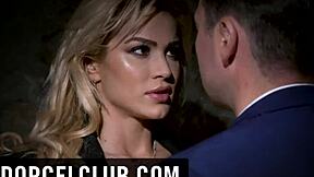 one night in paris: blonde wife tempts old french cuckold in lingerie?