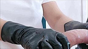 NURSE gives PATIENT monster cock HANDJOB close up