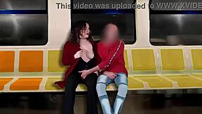 i jerk off a stranger on the train while my husband films everything