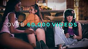 girlsway emma hix adria rae finger fuck passionately rough!