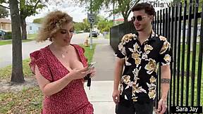 Dude rams huge cock into fat milf's big ass and tits