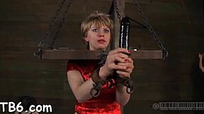 wet pussy slave sucks balls in hardcore bdsm cunt fucking servitude