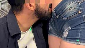 obsessed with her sexy latina belly button up close