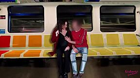 i jerk off a stranger on the train while my husband films everything