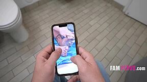 step bro hides as i bare pretty retro feet for secret cowgirl ride