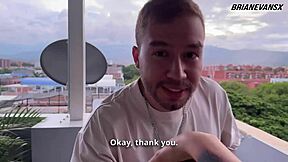 Horny redhead photographer Andrea Castro tempts with big tits