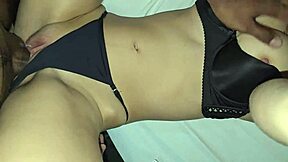 stepdad's huge cock gave curvy latina several shaking orgasms doggystyle creampie pov