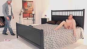 Finally Fucked Her Deep - Clothed Guy Ravages Naked Teen Holes!