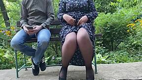 hey kinky stepmom begs stepson to lick her dripping hairy pussy after she pisses