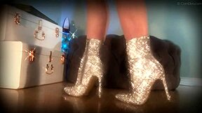 sparkle boots trance her slave into endless ass worship submission