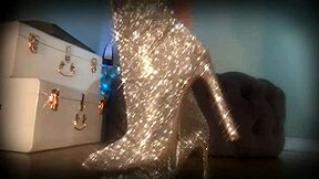 sparkle boots trance her slave into endless ass worship submission