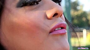 damn babe your bigtitted milf mouth feels amazing sucking my throbbing cock outdoors