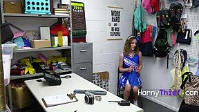 francisco's rough garage quiz cracks horny cheerleader thief!