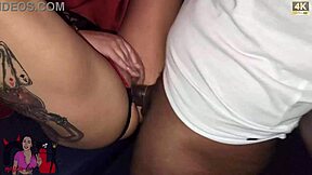 negão's monster cock pounds bound czech housewife in dungeon as cuck hubby lubes