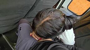 she sucks my dick on public bus then we fuck hard in hotel room