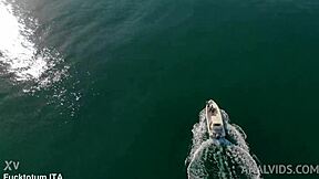 Rebecca Volpetti Takes Double Penetration On Boat Shaved Pussy Ass Filled