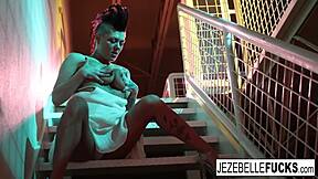 jezebelle bond teases big tits pussy ass in sexy lingerie solo nude
