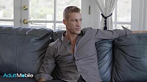 blondie sneaks couch fuck with sister's boyfriend riding his big cock