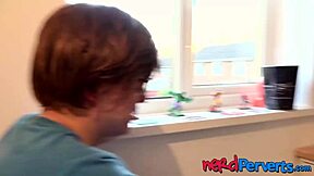 hey nerd tricked you into sucking my huge cock right?