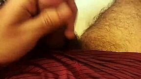 brazilian skinny babe spreads legs wide in bedroom, moans loud jerking huge cock solo homemade