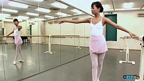 yo this sexy bitch poses naked as ballerina vibes