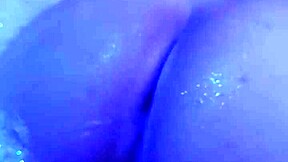 Blonde Teases Tight Asshole in Motel Bathtub