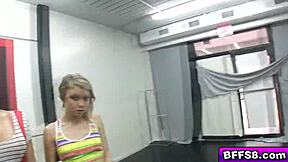 we hot babes danced into a wild group orgy party