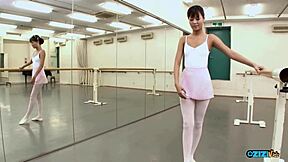 yo this sexy bitch poses naked as ballerina vibes