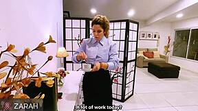 submissive blonde milf wife bends over offers tight ass to dominant husband's monster cock