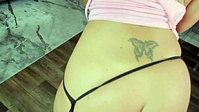 god i love this stripper's lap dance turning into her sucking my huge cock and fucking till cum on her tramp stamp