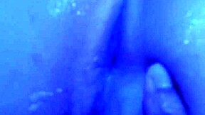 Blonde Teases Tight Asshole in Motel Bathtub