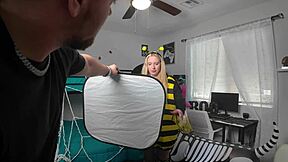 ever wondered how kallie taylor's thick blonde ass bounces during halloween sex backstage?