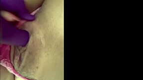 Colombian Latina Masturbates Hard with Her Juicy Dildo Toy