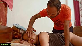 Big Tit Indian Stepmom Begs for Creampie in Bent Over Doggystyle Pussy Pound