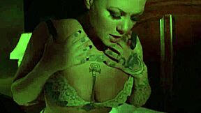 jezebelle bond teases big tits pussy ass in sexy lingerie solo nude