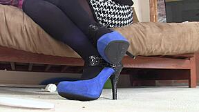 is that beautiful latina milf doctor's suede heels making you crave her feet fetish play?