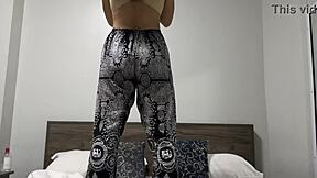 POV workout showcasing her nice fine ass curves up close