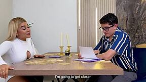 nerdy tutor games colombian babe with big ass into begging him to wreck her tight wet pussy for passing grades