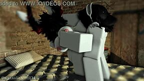 pounding big ass bent over doggystyle blowjob sex with follower part 2