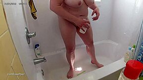 Liza Pisses In Tub Before Massive Facial Cumshot Two Angles Slo-Mo