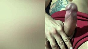 Brazilian amateur chills on bed showing pierced nipples and tattoos