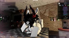 pounding big ass bent over doggystyle blowjob sex with follower part 2