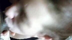 man gets intense cock sucking session