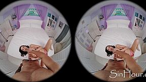 Natalie Brooks Takes Oliver Davis Missionary VR Pounding Deep