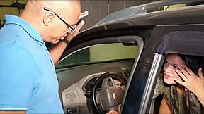 peruvian latina big ass fetish caught shifting gears alex lima shoves monster black cock in