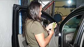 peruvian latina big ass fetish caught shifting gears alex lima shoves monster black cock in